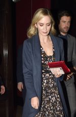 EMILY BLUNT Night Out in London 12/14/2018
