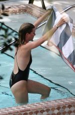 EMILY VANCAMP in Swimsuit at a Pool in Miami 12/21/2018
