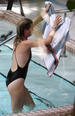 EMILY VANCAMP in Swimsuit at a Pool in Miami 12/21/2018