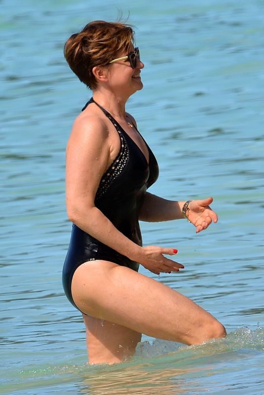 EMMA FORBES in Swimsuit at a Beach in Barbados 12/20/2018