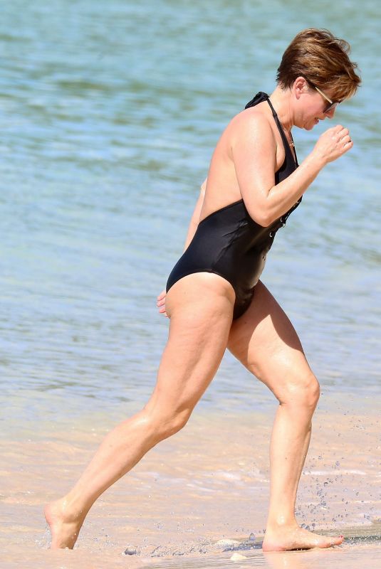 EMMA FORBES in Swimsuit on Holiday in Barbados 12/24/2018