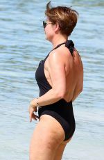 EMMA FORBES in Swimsuit on Holiday in Barbados 12/24/2018
