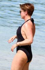EMMA FORBES in Swimsuit on Holiday in Barbados 12/24/2018