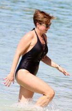 EMMA FORBES in Swimsuit on Holiday in Barbados 12/24/2018