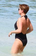 EMMA FORBES in Swimsuit on Holiday in Barbados 12/24/2018