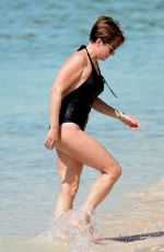 EMMA FORBES in Swimsuit on Holiday in Barbados 12/24/2018