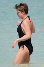 EMMA FORBES in Swimsuit on the Beach in Barbados 12/27/2018