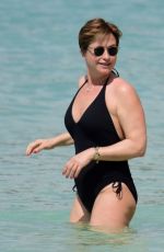 EMMA FORBES in Swimsuit on the Beach in Barbados 12/27/2018