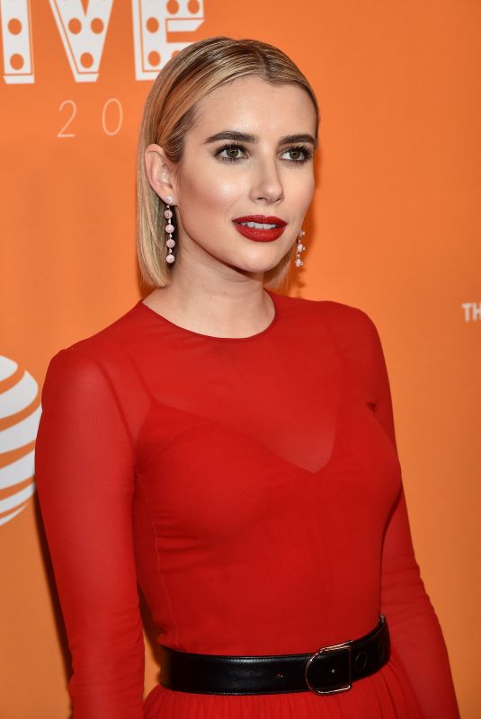EMMA ROBERTS at Trevorlive in Los Angeles 12/02/2018