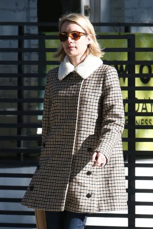 EMMA ROBERTS Heading to a Spa in Los Angeles 12/29/2018
