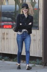 EMMA ROBERTS in Denim Out Shopping in Los Angeles 12/24/2018
