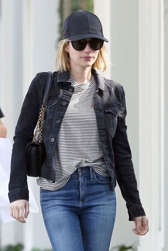 EMMA ROBERTS in Denim Out Shopping in Los Angeles 12/24/2018