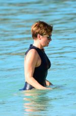 EMMA ROBERTS in Swimsuit in Barbados 12/28/2018