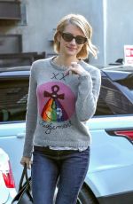 EMMA ROBERTS Leaves Nine Zero One in West Hollywood 11/30/2018