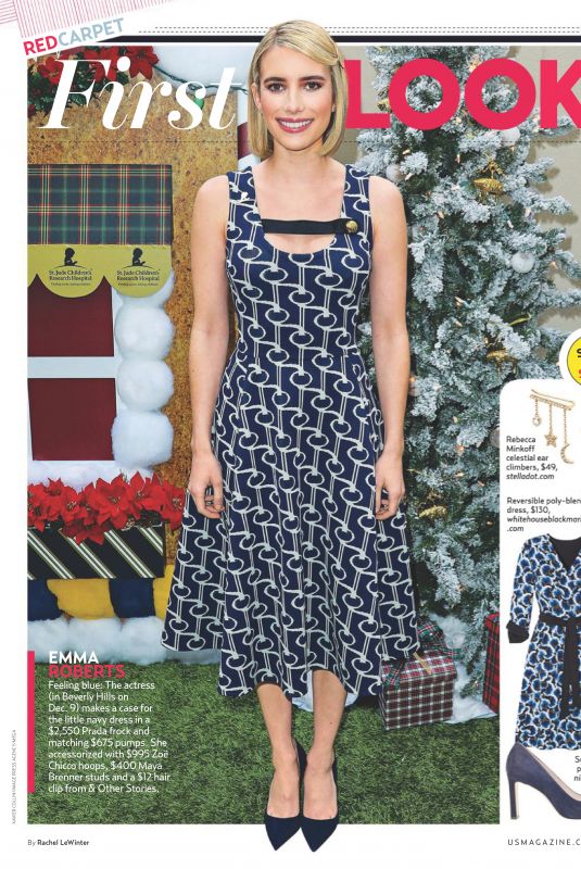 EMMA ROBERTS on the Cover of US Weekly, January 2019