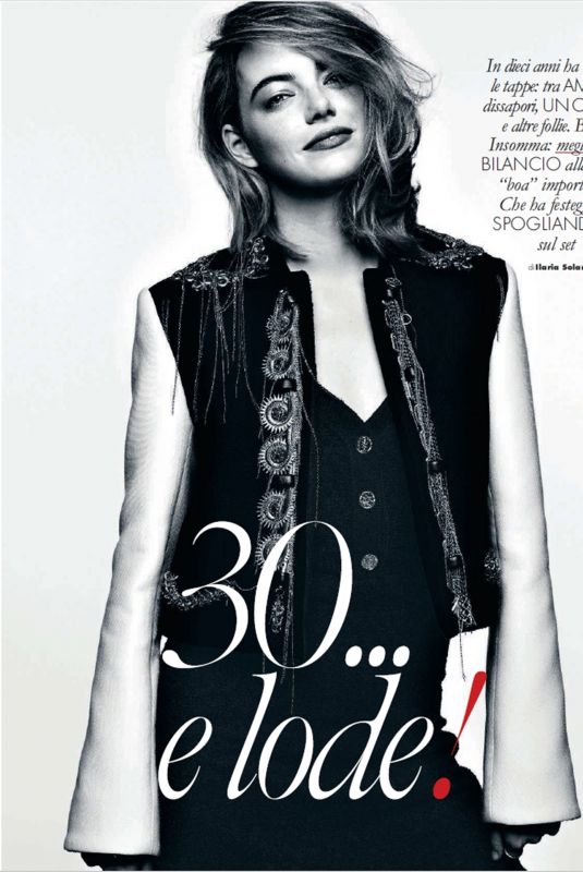 EMMA STONE in Elle Magazine, Italy January 2019