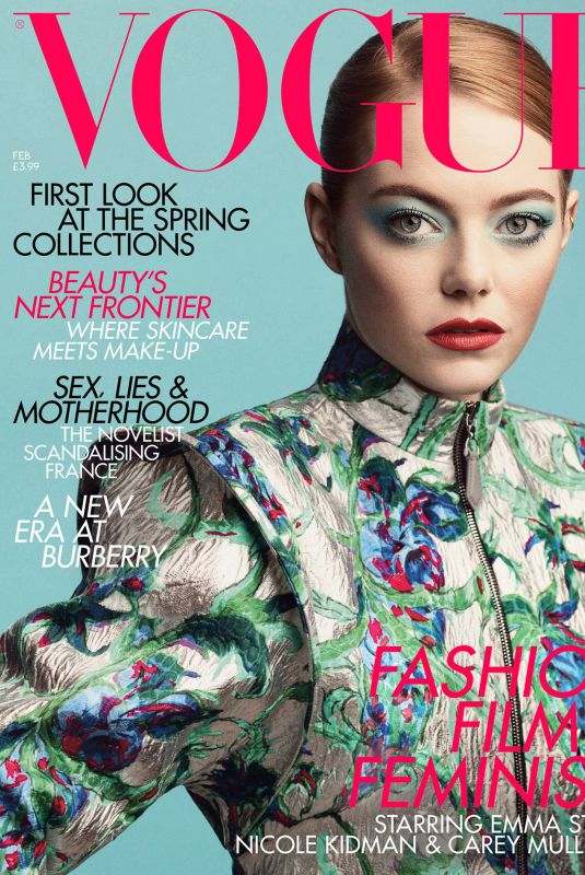 EMMA STONE in Vogue Magazine,UK February 2019