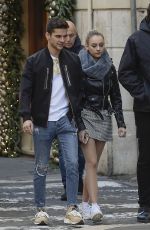 ESTER EXPOSITO and Alvaro Rico Out in Rome 12/03/2018