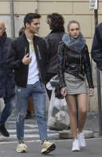 ESTER EXPOSITO and Alvaro Rico Out in Rome 12/03/2018