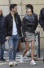ESTER EXPOSITO and Alvaro Rico Out in Rome 12/03/2018