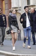 ESTER EXPOSITO and Alvaro Rico Out in Rome 12/03/2018