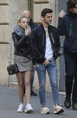 ESTER EXPOSITO and Alvaro Rico Out in Rome 12/03/2018