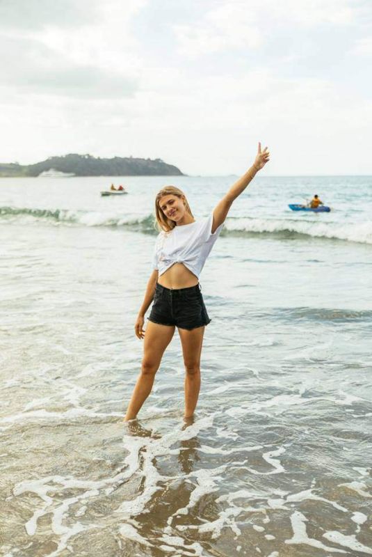 EUGENIE BOUCHARD out at Waiheke Island in New Zeland 12/18/2018
