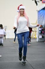 FARRAH ABRAHAM at Ice Rink in Santa Monica 12/14/2018