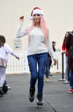 FARRAH ABRAHAM at Ice Rink in Santa Monica 12/14/2018