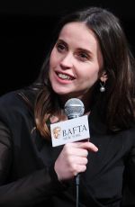 FELICITY JONES at Timestalks in New York 12/18/2018