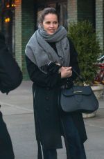 FELICITY JONES Leaves Her Hotel in New York 12/21/2018