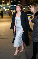 FELICITY JONES Night Out in New York 12/17/2018