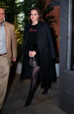 FELICITY JONES Night Out in New York 12/17/2018