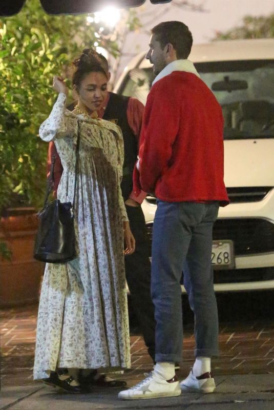 FKA TWIGS and Shia Labeouf Out for Dinner 12/24/2018