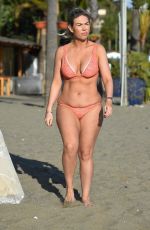 FRANKIE ESSEX in Bikini at a Beach in Tenerife 12/22/2018