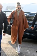 GIGI HADID Arrives at Airport in Milan 12/06/2018