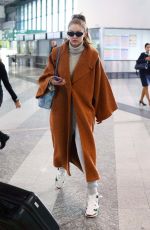 GIGI HADID Arrives at Airport in Milan 12/06/2018