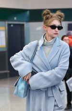 GIGI HADID Arrives in Milan 12/05/2018
