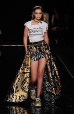 GIGI HADID at Versace Pre-fall 2019 Runway Show in New York 12/02/2018
