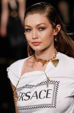 GIGI HADID at Versace Pre-fall 2019 Runway Show in New York 12/02/2018
