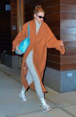 GIGI HADID Leaves Her Apartment in New York 12/06/2018