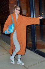 GIGI HADID Leaves Her Apartment in New York 12/06/2018