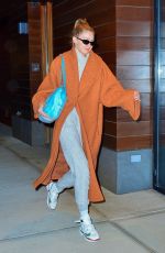 GIGI HADID Leaves Her Apartment in New York 12/06/2018
