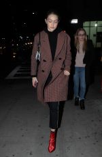 GIGI HADID Night Out in New York 12/30/2018
