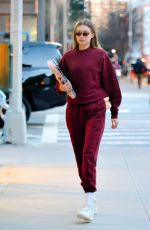 GIGI HADID Out and About in New York 12/07/2018