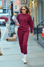 GIGI HADID Out and About in New York 12/07/2018