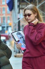 GIGI HADID Out and About in New York 12/07/2018