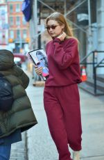 GIGI HADID Out and About in New York 12/07/2018