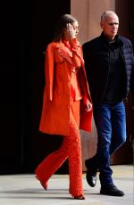 GIGI HADID Out and About in New York 12/11/2018