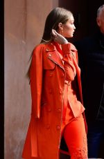 GIGI HADID Out and About in New York 12/11/2018